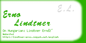 erno lindtner business card